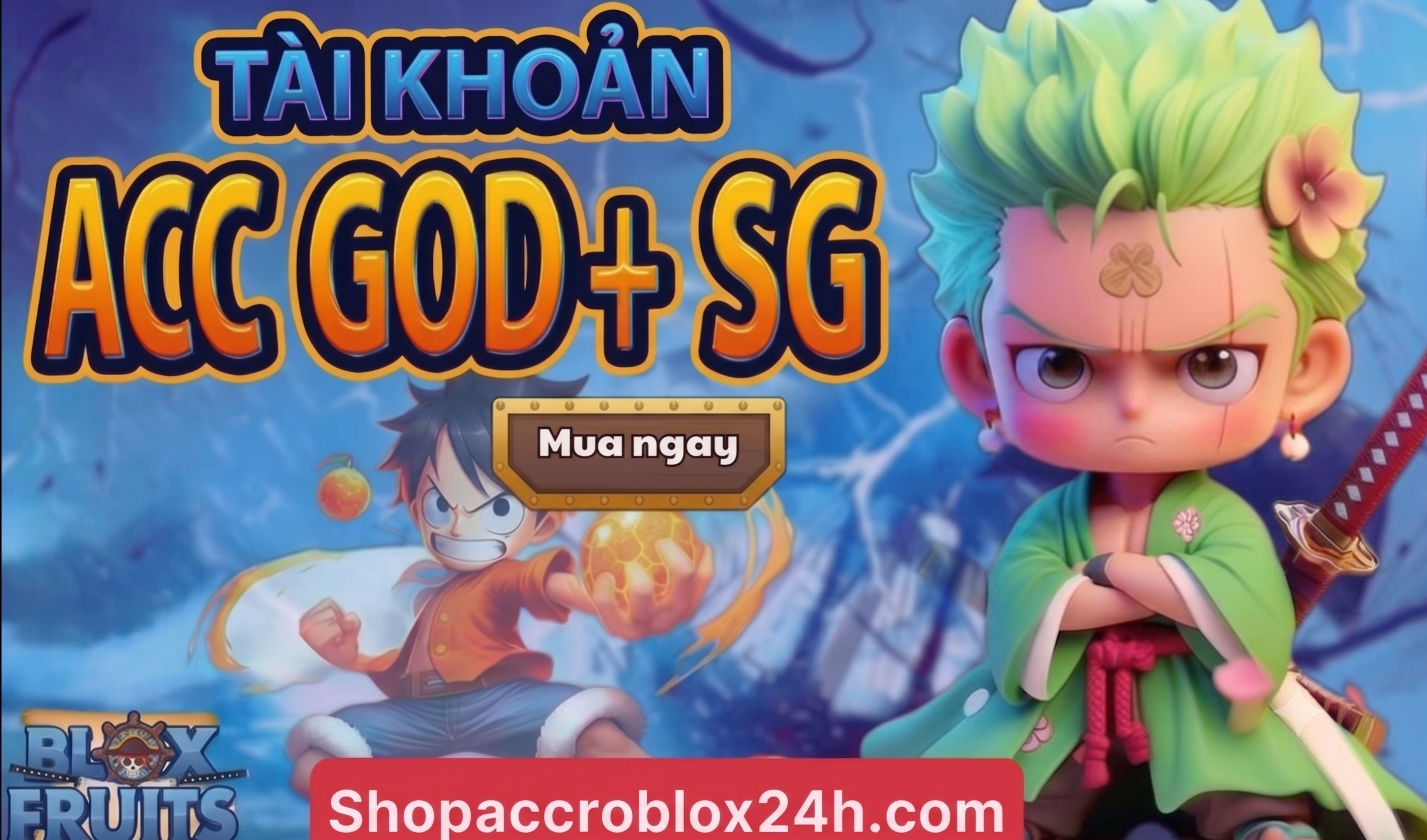 Bán Móc Chìa Khóa Blox fruit Tặng Acc Blox Fruit - Level 2800 - GHM + SGT