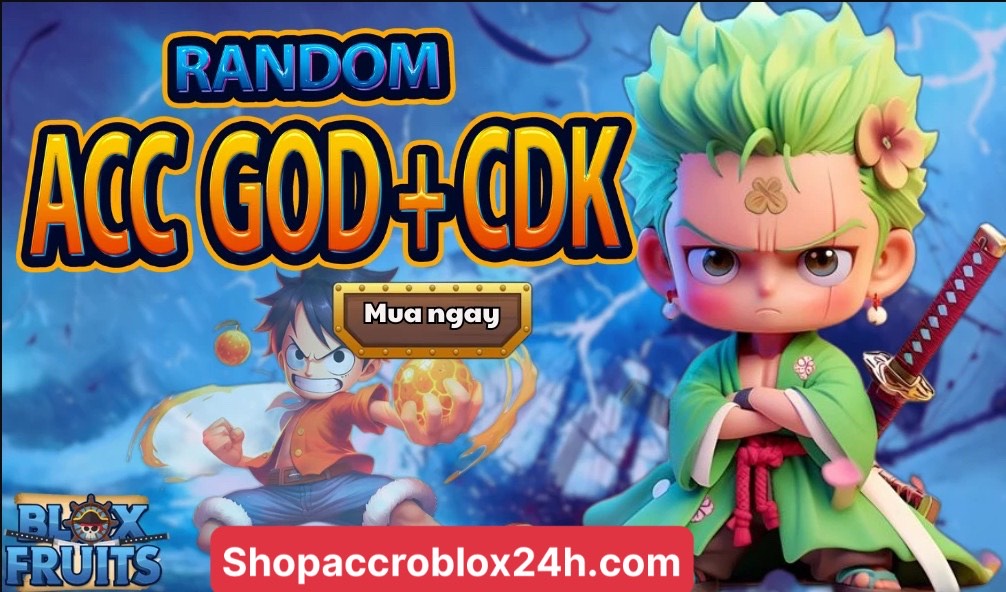 Bán Móc Chìa Khóa Blox fruit Tặng Acc Blox Fruit Level 2800 - GOD + CDK